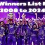 IPL Winners List From 2008 to 2024 : Orange Cap, Purple Cap, Prize Money