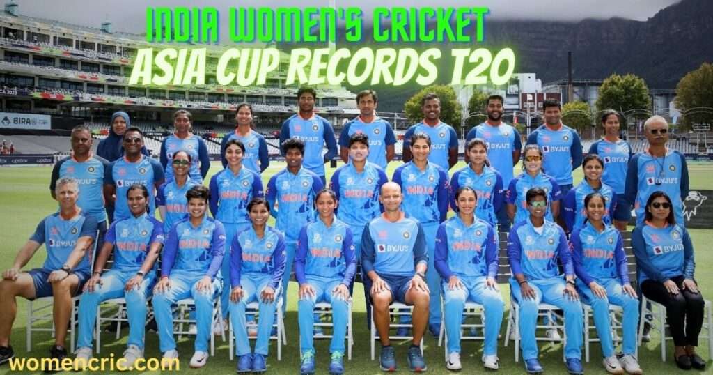 India Women's Cricket Asia Cup Records T20